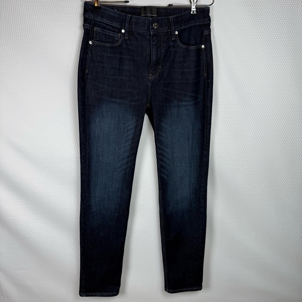 WHBM High-Rise Slim Sculpt Jeans Size 2-Short Dark Wash